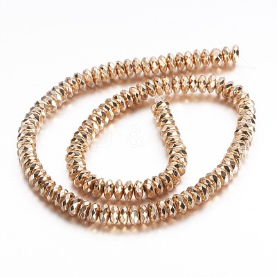 Electroplate Non-magnetic Synthetic Hematite Beads Strands G-A170-02A-LRG-1