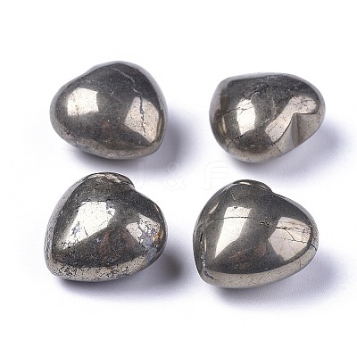 Natural Pyrite Heart Love Stone G-F659-B28-1