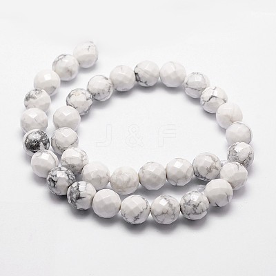 Natural Howlite Beads Strands G-D840-44-12mm-1
