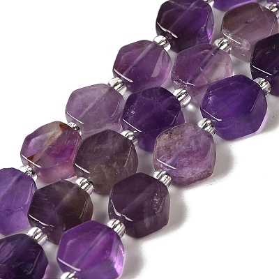 Natural Amethyst Beads Strands G-P534-A13-02-1