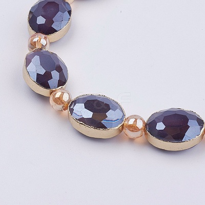 Opaque Glass Beads Strands EGLA-K013-PL-07E-1