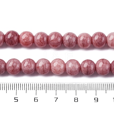 Ombre Effect Dyed Glass Beads Strands GLAA-T031-01O-1