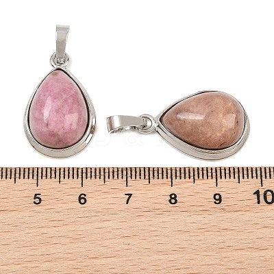 Natural Rhodochrosite Pendants G-L512-C08-1