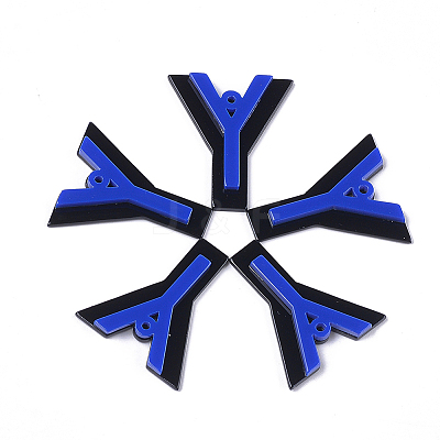 Cellulose Acetate(Resin) Pendants KY-S158-41Y-D-1