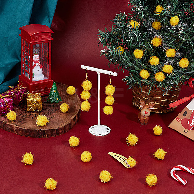 120Pcs Handmade DIY Doll Craft Pom Pom Yarn Pom Pom Balls AJEW-SC0003-15D-02-1