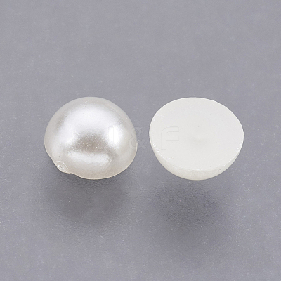 5000pcs ABS Plastic Imitation Pearl Cabochons SACR-S738-5mm-Z24-1