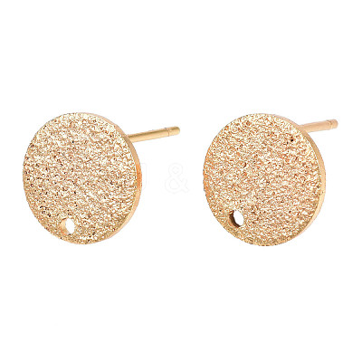 Brass Stud Earring Findings KK-N232-339-1