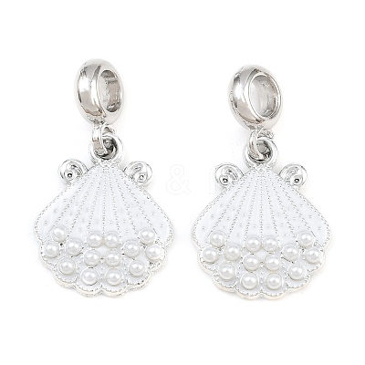 Alloy Enamel European Dangle Charms AL-CBAC2D3-03P-01-1
