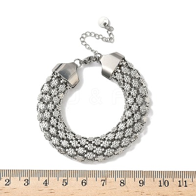304 Stainless Steel Link Chain Bracelets for Women BJEW-D344-01P-1