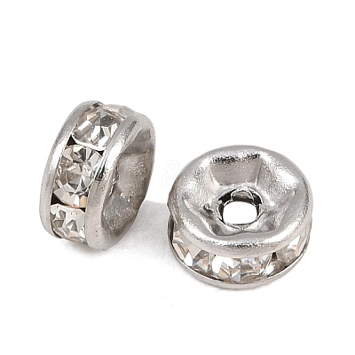 304 Stainless Steel Rhinestone Spacer Beads STAS-P444-01A-P-1