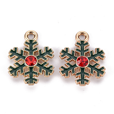 Eco-Friendly Alloy Enamel Pendants X-ENAM-T011-67-NR-1