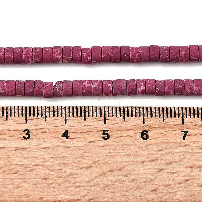 Dyed Synthetic Imperial Jasper Beads Strands G-Z089-A03-E-1