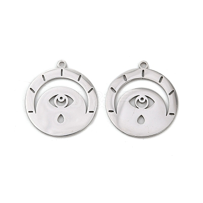 201 Stainless Steel Pendants STAS-U052-02B-P-1