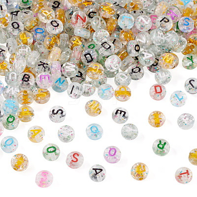 400Pcs 4 Styles Transparent Acrylic Beads TACR-TA0001-64-1