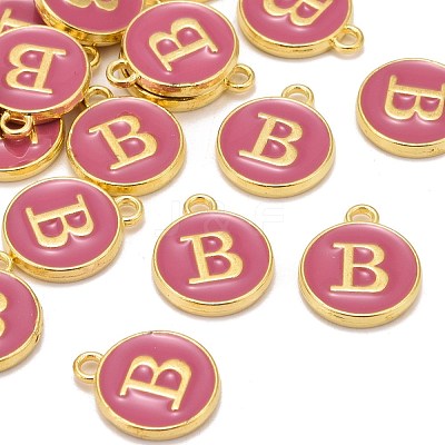 Golden Plated Alloy Enamel Charms X-ENAM-S118-08B-1