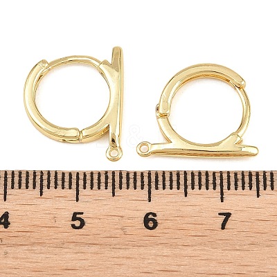 Brass Hoop Earring Findings KK-H292-38G-01-1