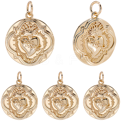 12Pcs Brass Pendants KK-BBC0024-99-1