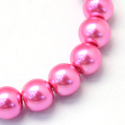 Baking Paint Glass Pearl Round Bead Strands HY-Q003-10mm-54-1