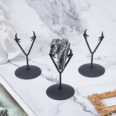 Alloy Crystal Ball Crafts Holder ODIS-WH0030-260EB-1