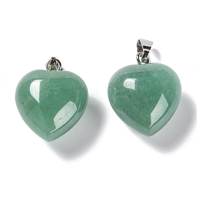 Natural Green Aventurine Pendants X-G-I311-A06-1