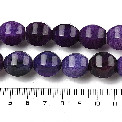 Dyed Natural Agate Beads Strands G-H087-E01-01D-1