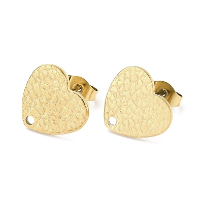 Ion Plating(IP) 304 Stainless Steel Stud Earring Findings STAS-I183-08B-G-1