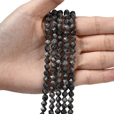 Natural Larvikite Beads Strands G-Z119-A32-01-1