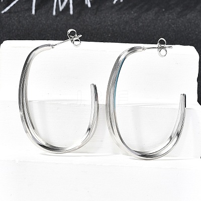 304 Stainless Steel Stud Earrings EJEW-F361-22P-1