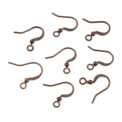 Brass French Earring Hooks KK-Q369-RC-1