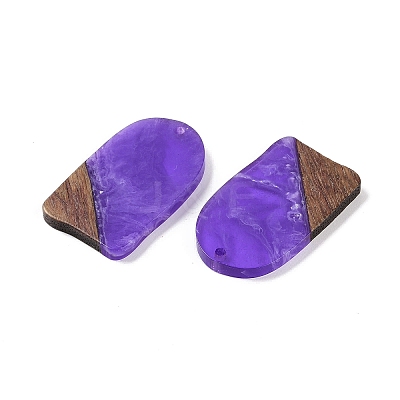Resin & Wood Pendants WOOD-F015-13D-1