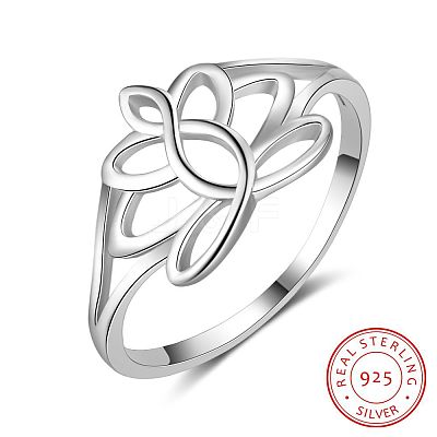 Flower 925 Sterling Silver Finger Rings FS-WG1E6A3-03-1
