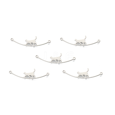 Non-Tarnish 201 Stainless Steel Connector Charms STAS-N098-094P-1