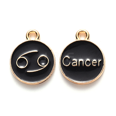 Alloy Enamel Pendants ENAM-S124-01A-08D-1