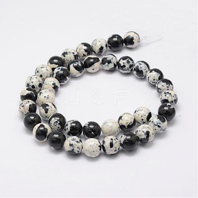 Natural Ocean White Jade Beads Strands G-E346-10mm-08-1