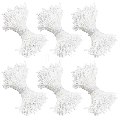 6Bundles Gypsum with Cotton Cord Artificial Flower Core DIY-GF0014-10B-1