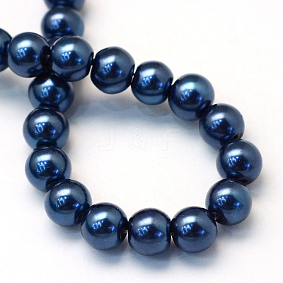 Baking Paint Glass Pearl Bead Strands X-HY-Q003-3mm-15-1