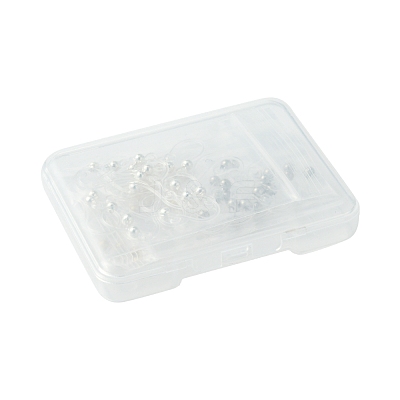 60Pcs 3 Colors Eco-Friendly Plastic Earring Hooks STAS-FS0001-61-1