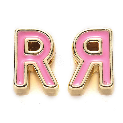 Rack Plating Alloy Enamel Beads LS-X-ENAM-S122-033R-NR-1