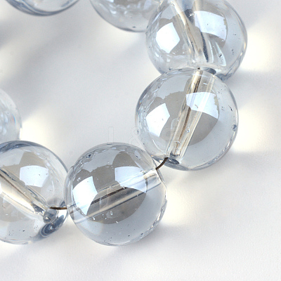 Electroplate Glass Beads Strands EGLA-Q062-8mm-A07-1