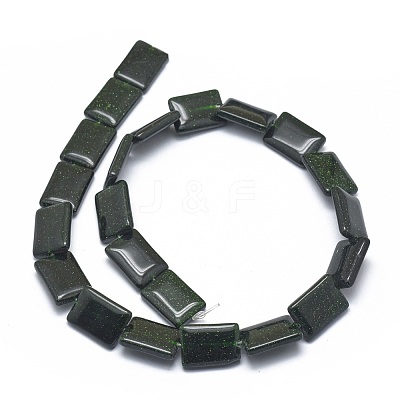 Synthetic Green Goldstone Beads Strands G-G793-09B-03-1