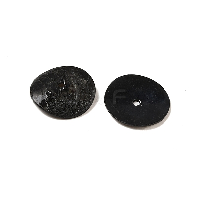 Spray Painted Natural Akoya Shell Beads X-SHEL-M021-11-1