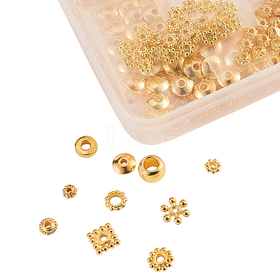 300Pcs 10 Styles Alloy Spacer Beads PALLOY-CJ0001-153-1