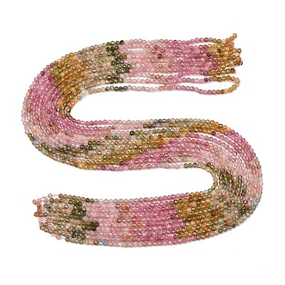 Gradient Color Natural Multicolor Tourmaline Beads Strands G-D110-A02-06-1
