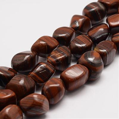 Natural Tiger Iron Bead Strands G-K153-D04-1