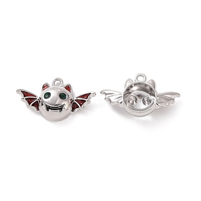 Rack Plating Alloy Enamel Pendants FIND-I037-11P-1