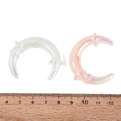 UV Plating Transparent Acrylic Beads OACR-Q204-04-1