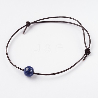 Adjustable Cowhide Leather Cord Bracelets BJEW-JB01944-03-1
