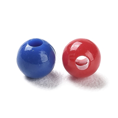 Opaque Acrylic Beads SACR-A006-06-1