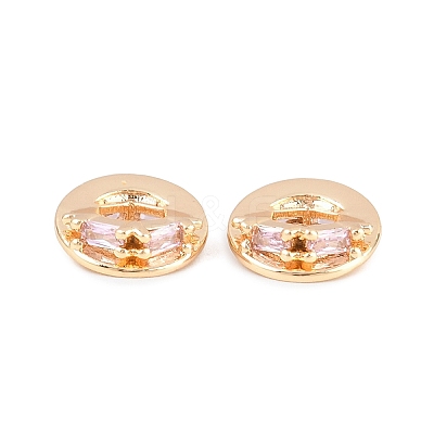 Brass Micro Pave Cubic Zirconia Pendants KK-L261-17G-02-1