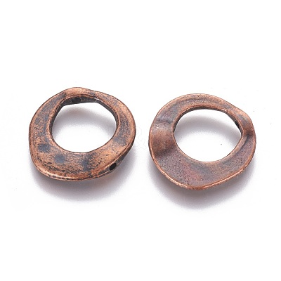 Tibetan Style Irregular Ring Bead Frames X-RLF10246Y-NF-1